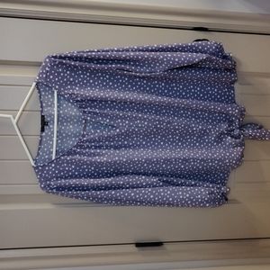 West Kie polyester tie bottom shirt